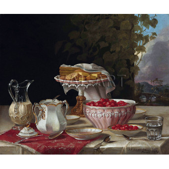 РЕПРОДУКЦИИ НА КАРТИНИ Ягоди и торти (1860)